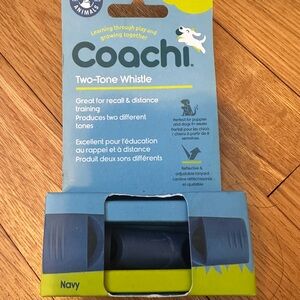 Coachi two tone whistle dog training blue